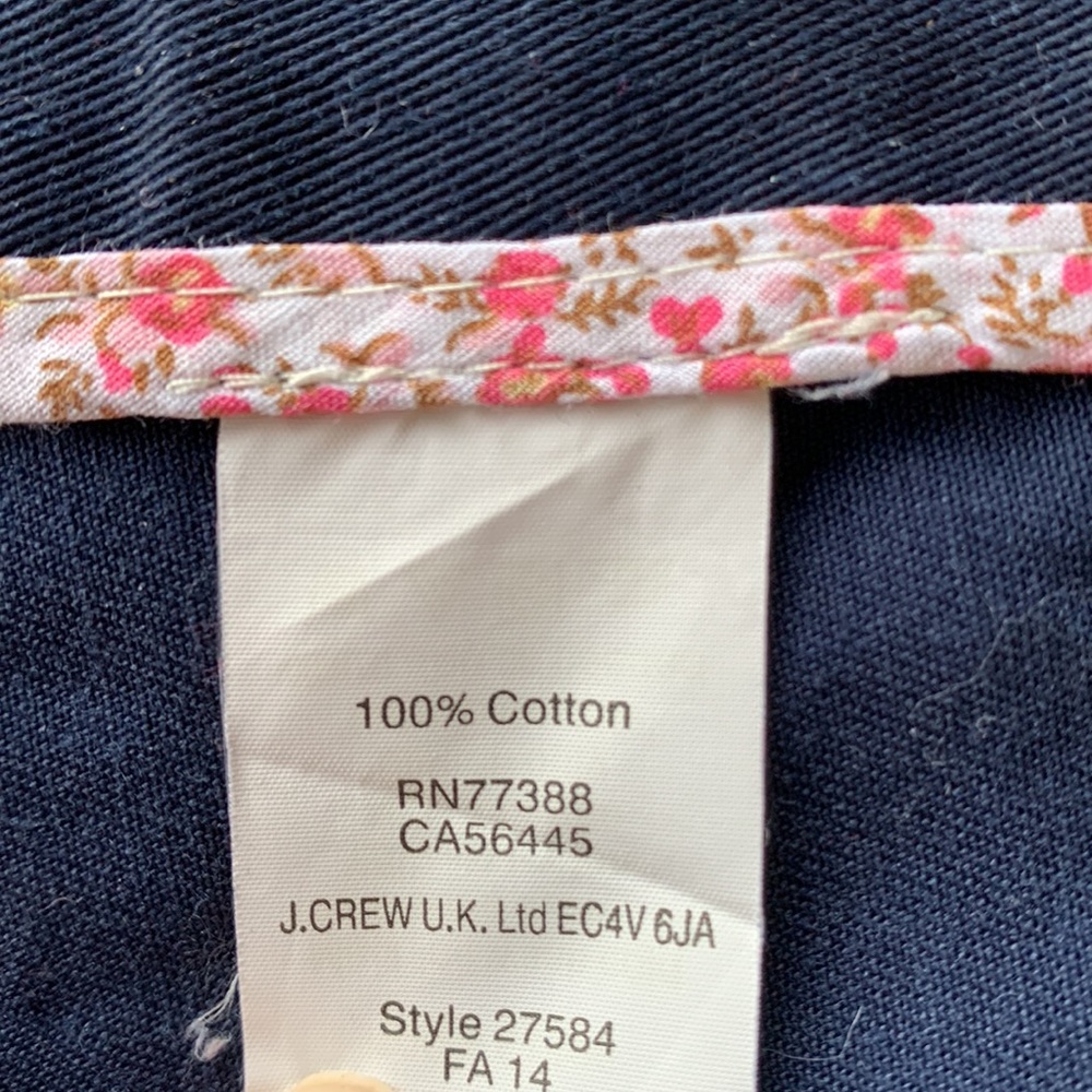 J Crew Sz XS Navy Blue Field Jacket - Picture 8 of 8